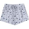 imageEkouaer Women Pajama Shorts Comfy Lounge Bottom with Pockets Stretch Strip Sleepwear Drawstring Pj Bottoms Sleep ShortsGrey Star Moon