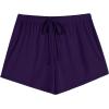 imageEkouaer Women Pajama Shorts Comfy Lounge Bottom with Pockets Stretch Strip Sleepwear Drawstring Pj Bottoms Sleep ShortsNavy Blue