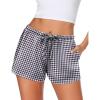 1-black White Plaid