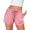 1-red White Plaid