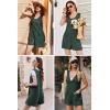 imageEkouaer Women Rompers Waffle Summer Overalls Shorts Loose Jumpsuit with Pockets Casual 2025 Beach Outfits Vacation ClothesGreen