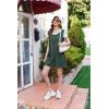 imageEkouaer Women Rompers Waffle Summer Overalls Shorts Loose Jumpsuit with Pockets Casual 2025 Beach Outfits Vacation ClothesGreen