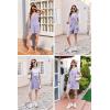 imageEkouaer Women Rompers Waffle Summer Overalls Shorts Loose Jumpsuit with Pockets Casual 2025 Beach Outfits Vacation ClothesPurple