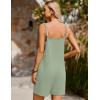 imageEkouaer Women Summer Casual Sleeveless Rompers Spaghetti Strap Shorts Overalls Boho Floral Outfits 2025 Jumpsuit With PocketsLight Green