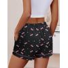 imageEkouaer Womens Pajama Shorts Casual Summer Sleep Shorts Cute Printed Lounge Pj Bottoms with Drawstring ampamp PocketsCherry