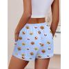 imageEkouaer Womens Pajama Shorts Casual Summer Sleep Shorts Cute Printed Lounge Pj Bottoms with Drawstring ampamp PocketsLight Blue Dogs