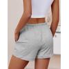 imageEkouaer Womens Pajama Shorts Casual Summer Sleep Shorts Cute Printed Lounge Pj Bottoms with Drawstring ampamp PocketsLight Grey