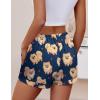 imageEkouaer Womens Pajama Shorts Casual Summer Sleep Shorts Cute Printed Lounge Pj Bottoms with Drawstring ampamp PocketsNavy Blue Dogs
