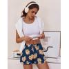 imageEkouaer Womens Pajama Shorts Casual Summer Sleep Shorts Cute Printed Lounge Pj Bottoms with Drawstring ampamp PocketsNavy Blue Dogs