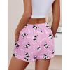imageEkouaer Womens Pajama Shorts Casual Summer Sleep Shorts Cute Printed Lounge Pj Bottoms with Drawstring ampamp PocketsPink Dogs
