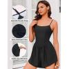 imageEkouaer Womens Summer Sleeveless Workout Rompers Athletic Jumpsuit Double Lined Shorts One Piece Gym Yoga Clothes XSXLBlack