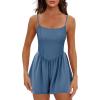 imageEkouaer Womens Summer Sleeveless Workout Rompers Athletic Jumpsuit Double Lined Shorts One Piece Gym Yoga Clothes XSXLBlue