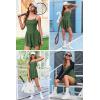 imageEkouaer Womens Summer Sleeveless Workout Rompers Athletic Jumpsuit Double Lined Shorts One Piece Gym Yoga Clothes XSXLDark Green