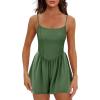 imageEkouaer Womens Summer Sleeveless Workout Rompers Athletic Jumpsuit Double Lined Shorts One Piece Gym Yoga Clothes XSXLDark Green