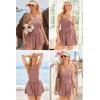 imageEkouaer Womens Summer Sleeveless Workout Rompers Athletic Jumpsuit Double Lined Shorts One Piece Gym Yoga Clothes XSXLDark Pink