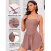 imageEkouaer Womens Summer Sleeveless Workout Rompers Athletic Jumpsuit Double Lined Shorts One Piece Gym Yoga Clothes XSXLDark Pink