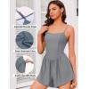 imageEkouaer Womens Summer Sleeveless Workout Rompers Athletic Jumpsuit Double Lined Shorts One Piece Gym Yoga Clothes XSXLGrey