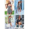 imageEkouaer Womens Summer Sleeveless Workout Rompers Athletic Jumpsuit Double Lined Shorts One Piece Gym Yoga Clothes XSXLGrey
