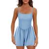 imageEkouaer Womens Summer Sleeveless Workout Rompers Athletic Jumpsuit Double Lined Shorts One Piece Gym Yoga Clothes XSXLLight Blue