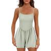 imageEkouaer Womens Summer Sleeveless Workout Rompers Athletic Jumpsuit Double Lined Shorts One Piece Gym Yoga Clothes XSXLLight Green