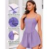 imageEkouaer Womens Summer Sleeveless Workout Rompers Athletic Jumpsuit Double Lined Shorts One Piece Gym Yoga Clothes XSXLLilac Purple