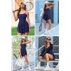 imageEkouaer Womens Summer Sleeveless Workout Rompers Athletic Jumpsuit Double Lined Shorts One Piece Gym Yoga Clothes XSXLNavy Blue