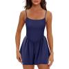 imageEkouaer Womens Summer Sleeveless Workout Rompers Athletic Jumpsuit Double Lined Shorts One Piece Gym Yoga Clothes XSXLNavy Blue