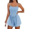 imageEkouaer Womens Summer Sleeveless Workout Rompers Athletic Jumpsuit Double Lined Shorts One Piece Gym Yoga Clothes XSXLLight Blue