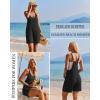 imageEkouaer Rompers for Women Summer Casual Sleeveless Spaghetti Strap Jumpsuit Ribbed Shorts Overalls with PocketsBlack