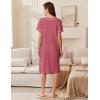imageEkouaer Women Zipper Robe Short Waffle Knit Bathrobe Lightweight Housecoat Soft Knee Length Loungewear with Pockets SXXXLPurple Gray Red