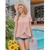 imageEkouaer Womens Maternity Nursing Pajamas Set Breastfeeding Sleepwear Double Layer Short Sleeve Top ampamp Shorts Nursing PjsApink