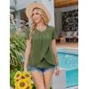 imageEkouaer Womens Maternity Nursing Pajamas Set Breastfeeding Sleepwear Double Layer Short Sleeve Top ampamp Shorts Nursing PjsArmy Green