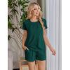 imageEkouaer Womens Maternity Nursing Pajamas Set Breastfeeding Sleepwear Double Layer Short Sleeve Top ampamp Shorts Nursing PjsGreen