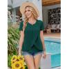 imageEkouaer Womens Maternity Nursing Pajamas Set Breastfeeding Sleepwear Double Layer Short Sleeve Top ampamp Shorts Nursing PjsGreen