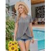 imageEkouaer Womens Maternity Nursing Pajamas Set Breastfeeding Sleepwear Double Layer Short Sleeve Top ampamp Shorts Nursing PjsGrey