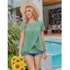 imageEkouaer Womens Maternity Nursing Pajamas Set Breastfeeding Sleepwear Double Layer Short Sleeve Top ampamp Shorts Nursing PjsGrey Green