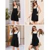 imageEkouaer Womens Rompers Summer Casual Short Overalls Sleeveless Adjustable Strap Jumpsuits with Pockets Beach Vacation ClothesBlack