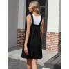 imageEkouaer Womens Rompers Summer Casual Short Overalls Sleeveless Adjustable Strap Jumpsuits with Pockets Beach Vacation ClothesBlack1