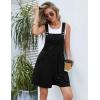 imageEkouaer Womens Rompers Summer Casual Short Overalls Sleeveless Adjustable Strap Jumpsuits with Pockets Beach Vacation ClothesBlack1