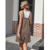 imageEkouaer Womens Rompers Summer Casual Short Overalls Sleeveless Adjustable Strap Jumpsuits with Pockets Beach Vacation ClothesBrown1