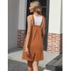 imageEkouaer Womens Rompers Summer Casual Short Overalls Sleeveless Adjustable Strap Jumpsuits with Pockets Beach Vacation ClothesCaramel1