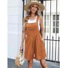 imageEkouaer Womens Rompers Summer Casual Short Overalls Sleeveless Adjustable Strap Jumpsuits with Pockets Beach Vacation ClothesCaramel1
