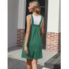 imageEkouaer Womens Rompers Summer Casual Short Overalls Sleeveless Adjustable Strap Jumpsuits with Pockets Beach Vacation ClothesDark Green1