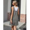 imageEkouaer Womens Rompers Summer Casual Short Overalls Sleeveless Adjustable Strap Jumpsuits with Pockets Beach Vacation ClothesDark Grey1