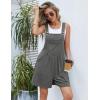 imageEkouaer Womens Rompers Summer Casual Short Overalls Sleeveless Adjustable Strap Jumpsuits with Pockets Beach Vacation ClothesDark Grey1