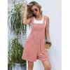 imageEkouaer Womens Rompers Summer Casual Short Overalls Sleeveless Adjustable Strap Jumpsuits with Pockets Beach Vacation ClothesDirty Pink1
