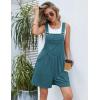 imageEkouaer Womens Rompers Summer Casual Short Overalls Sleeveless Adjustable Strap Jumpsuits with Pockets Beach Vacation ClothesGrey Blue1