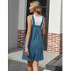 imageEkouaer Womens Rompers Summer Casual Short Overalls Sleeveless Adjustable Strap Jumpsuits with Pockets Beach Vacation ClothesGrey Blue1