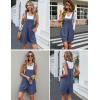 imageEkouaer Womens Rompers Summer Casual Short Overalls Sleeveless Adjustable Strap Jumpsuits with Pockets Beach Vacation ClothesNavy