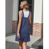 imageEkouaer Womens Rompers Summer Casual Short Overalls Sleeveless Adjustable Strap Jumpsuits with Pockets Beach Vacation ClothesNavy1